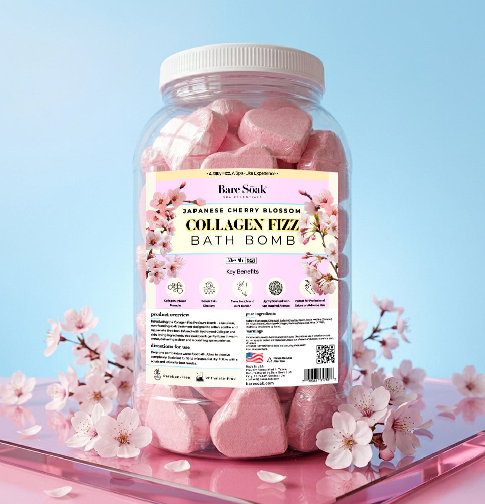 Collagen Pedi Bomb - 50pc - Japanese Cherry Blossom