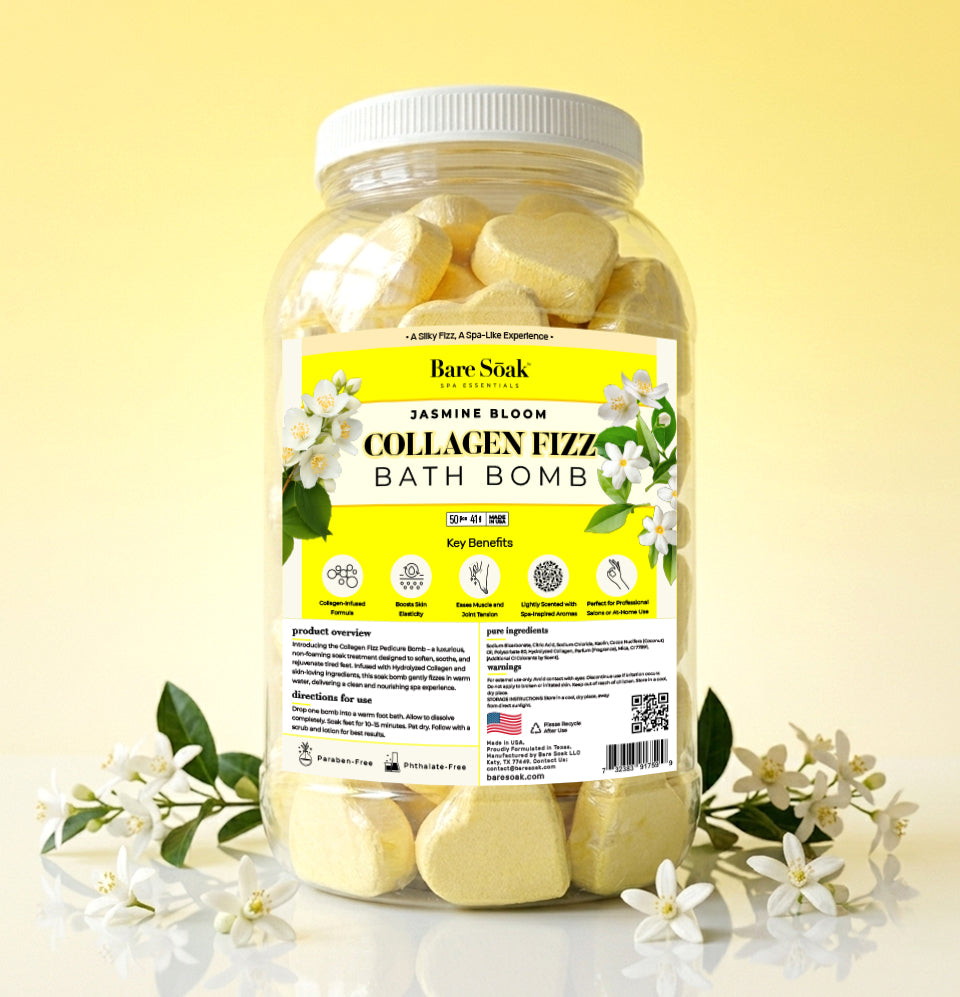 Collagen Pedi Bomb - 50pc - Jasmine Bloom