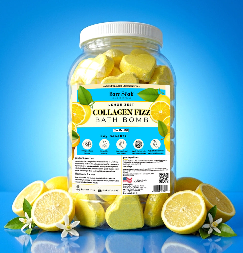 Collagen Pedi Bomb - 50pc - Lemon Zest