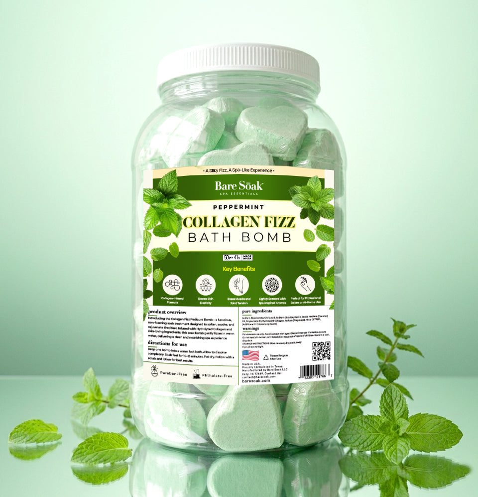 Collagen Pedi Bomb - 50pc - Peppermint