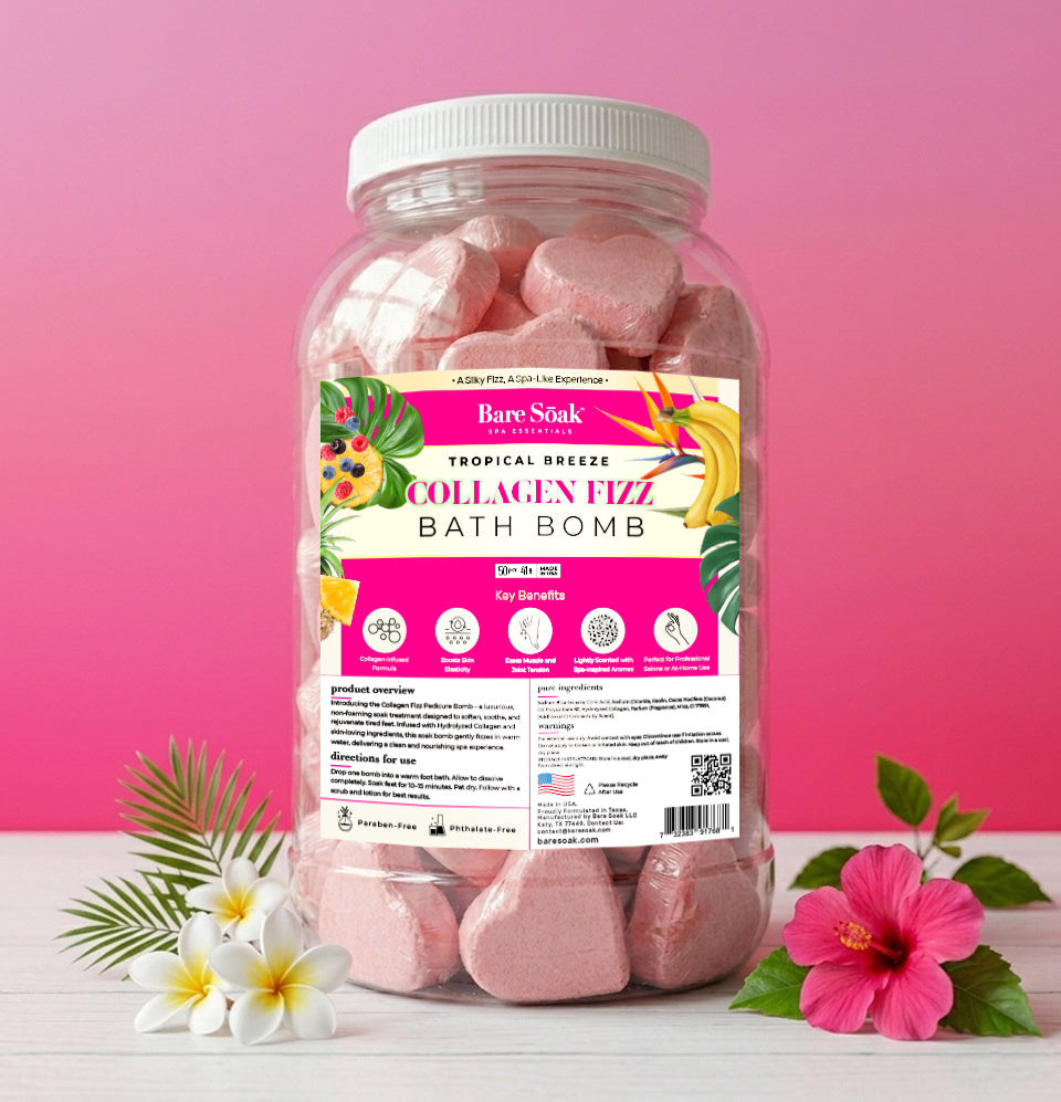 Collagen Pedi Bomb - 50pc - Tropical Breeze