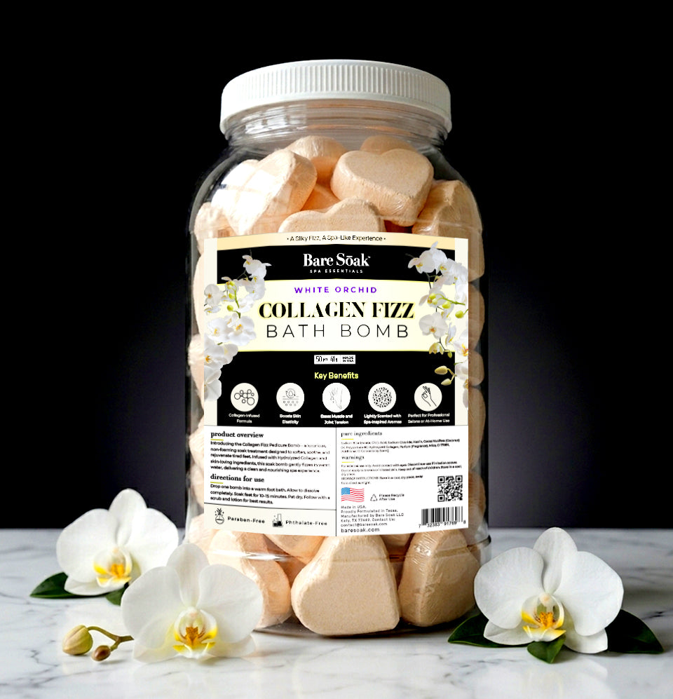 Collagen Pedi Bomb - 50pc - White Orchid