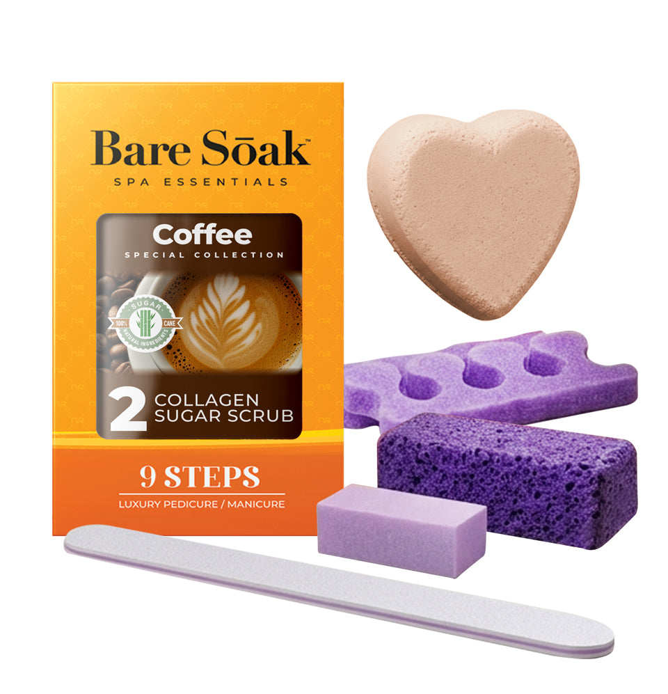 Collagen Fizz Pedi Bomb - 9 Steps -  Coffee