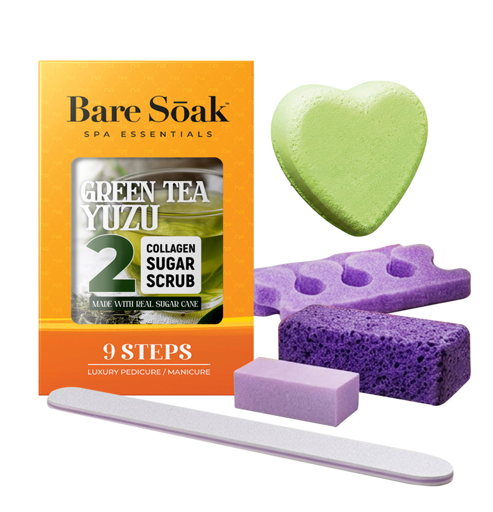 Collagen Fizz Pedi Bomb - 9 Steps -  Green Tea
