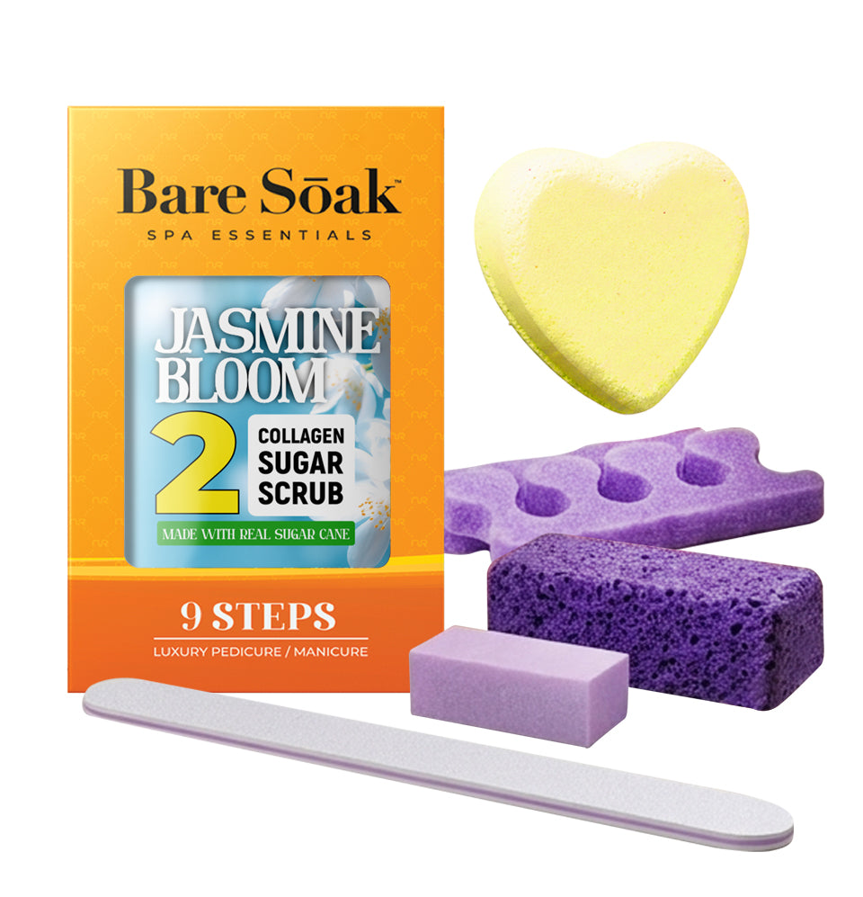 Collagen Fizz Pedi Bomb - 9 Steps -  Jasmine Bloom