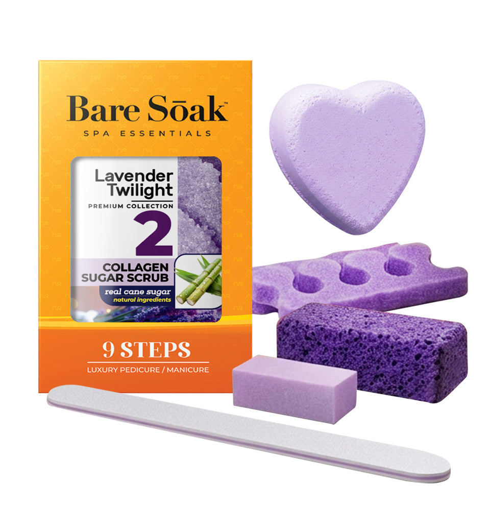 Collagen Fizz Pedi Bomb - 9 Steps -  Lavender Twilight