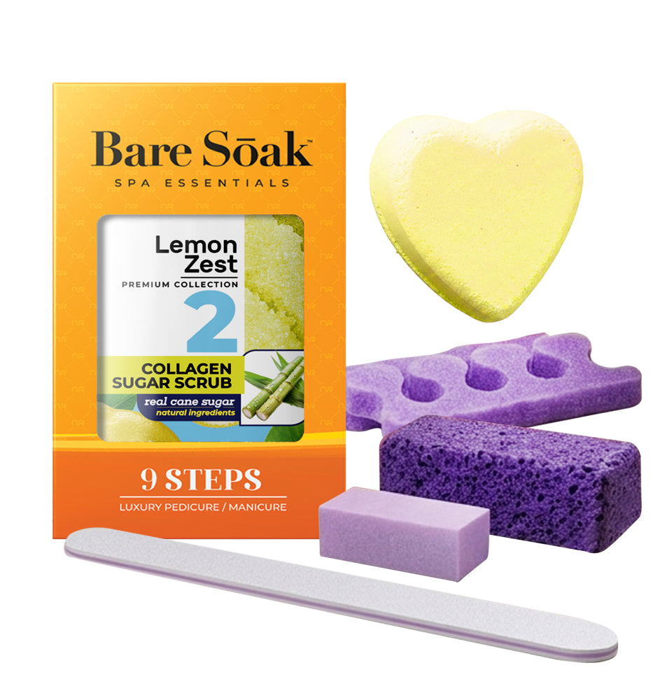 Collagen Fizz Pedi Bomb - 9 Steps -  Lemon Zest