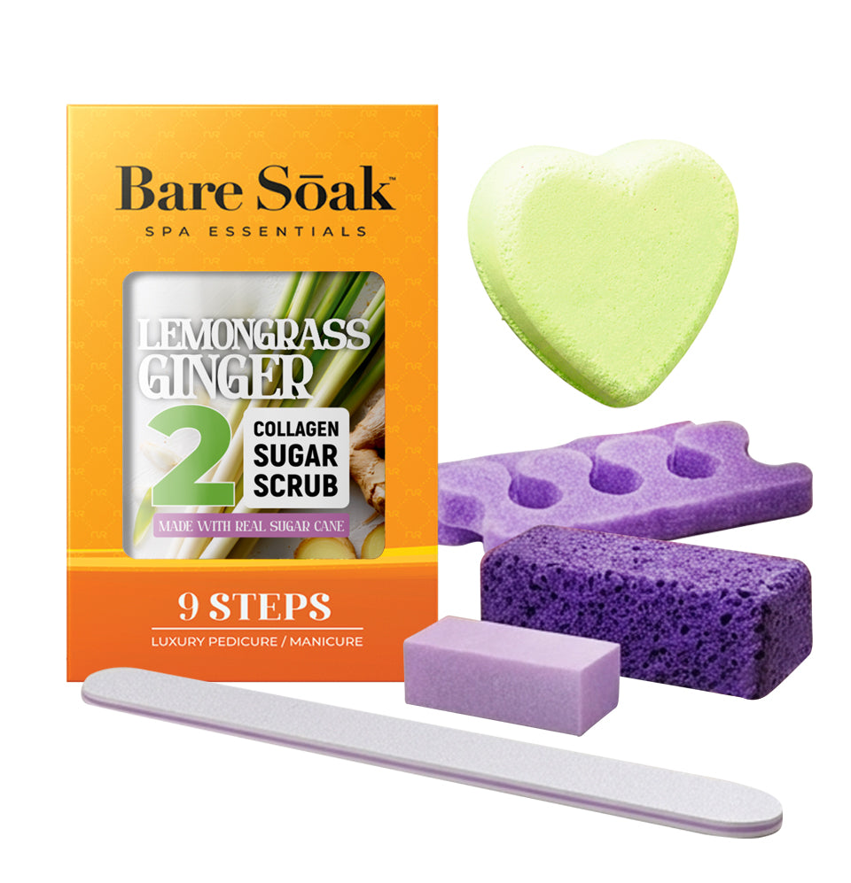 Collagen Fizz Pedi Bomb - 9 Steps -  Lemongrass Ginger