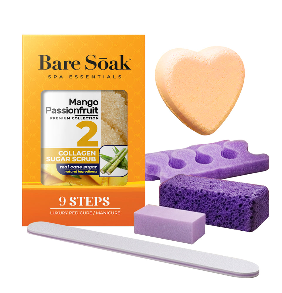 Collagen Fizz Pedi Bomb - 9 Steps -  Mango Passionfruit