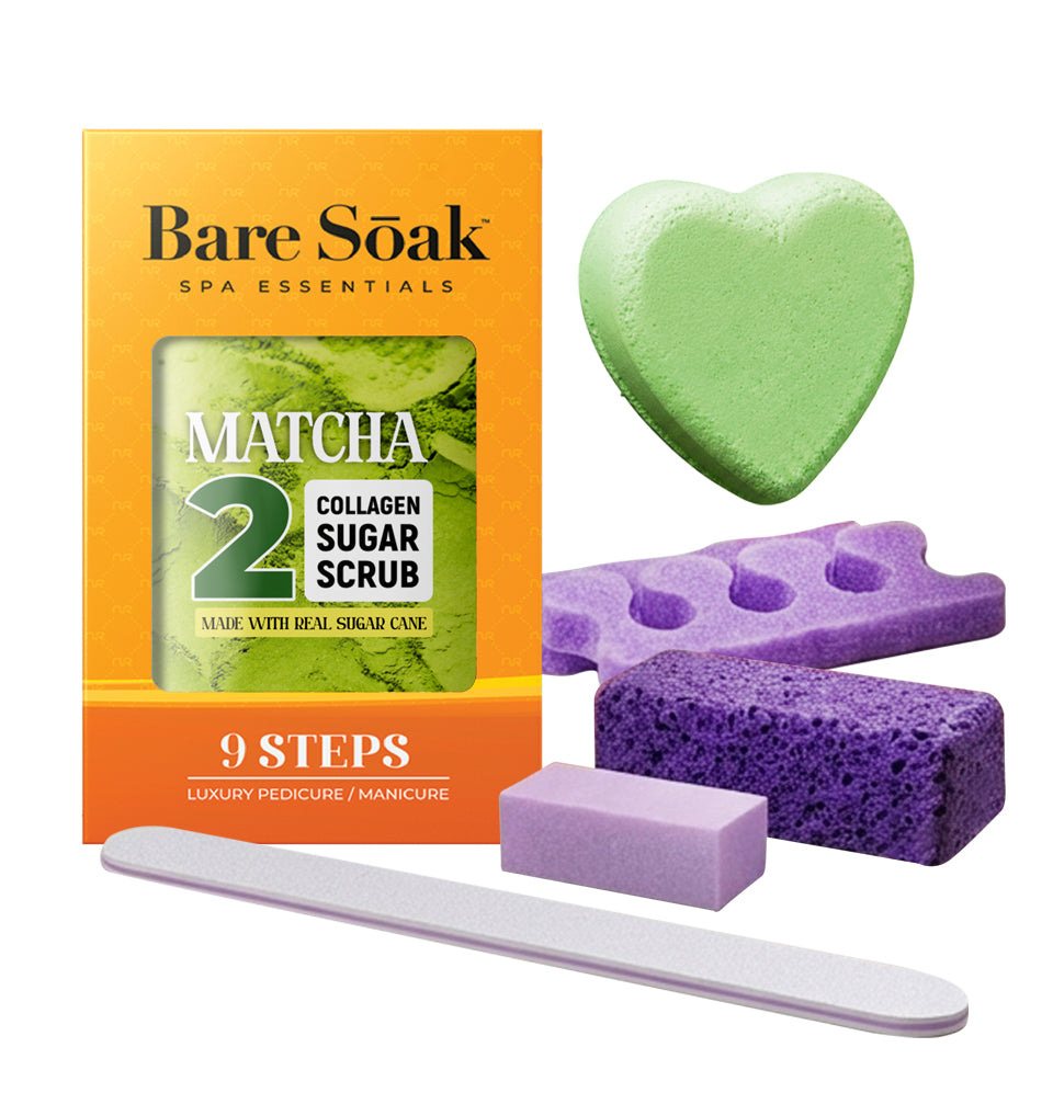 Collagen Fizz Pedi Bomb - 9 Steps -  Matcha
