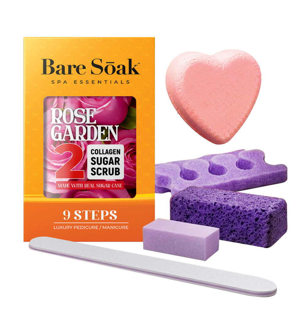 Collagen Fizz Pedi Bomb - 9 Steps - Rose Garden
