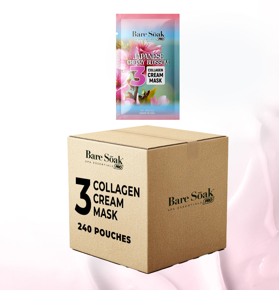 Japanese Cherry Blossom Bundle Case 240pc • Collagen Cream Mask