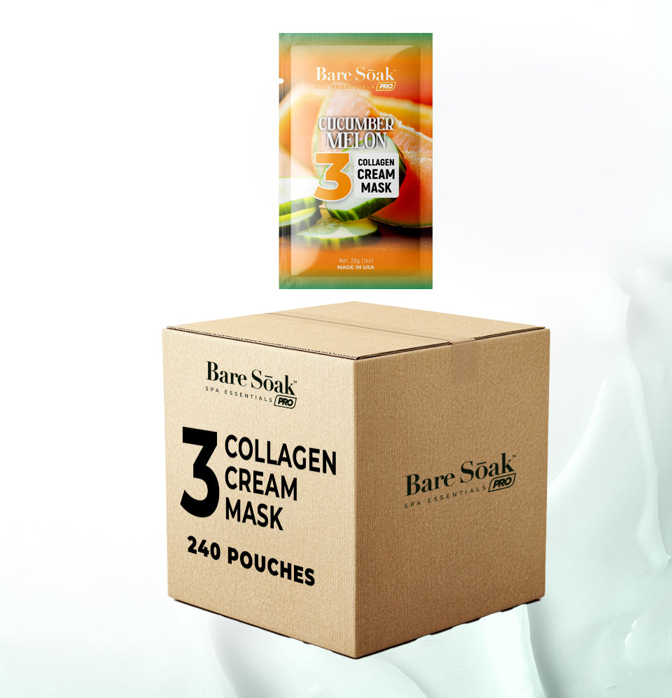 Cucumber Melon Bundle Case 240pc • Collagen Cream Mask