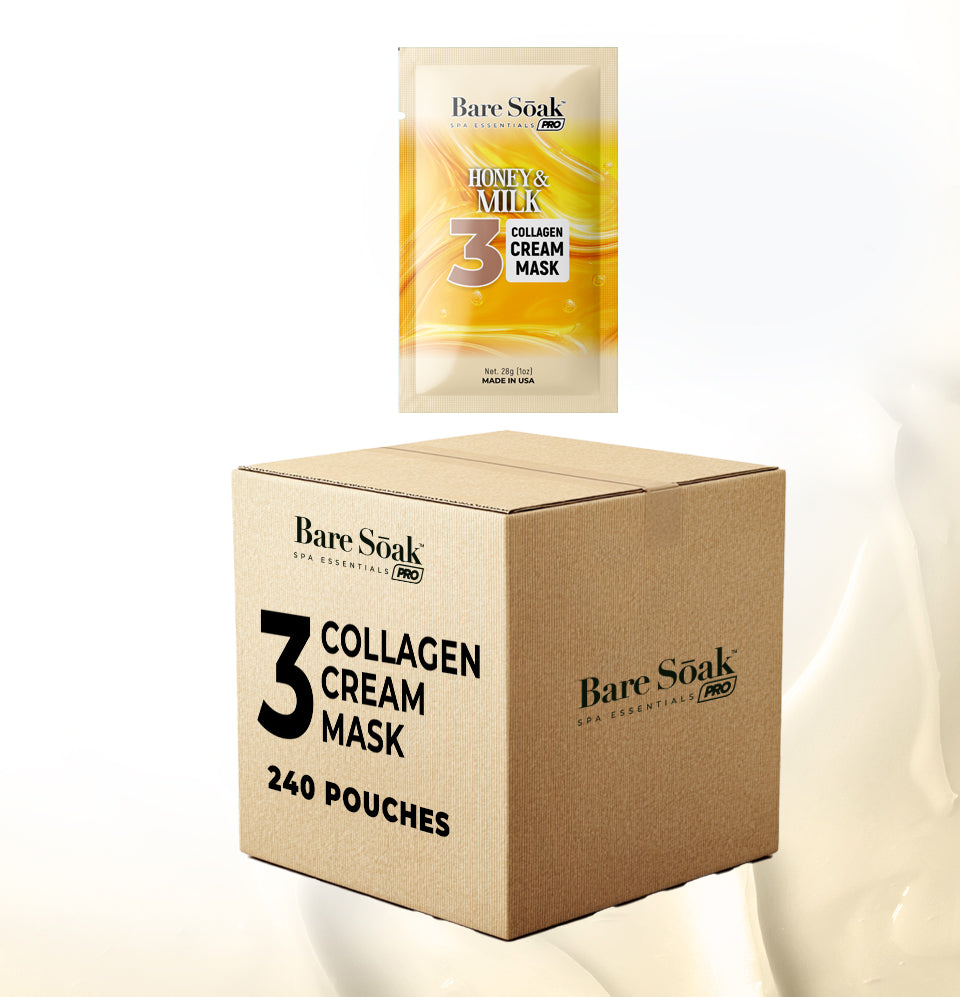 honey & Milk Bundle Case 240pc • Collagen Cream Mask