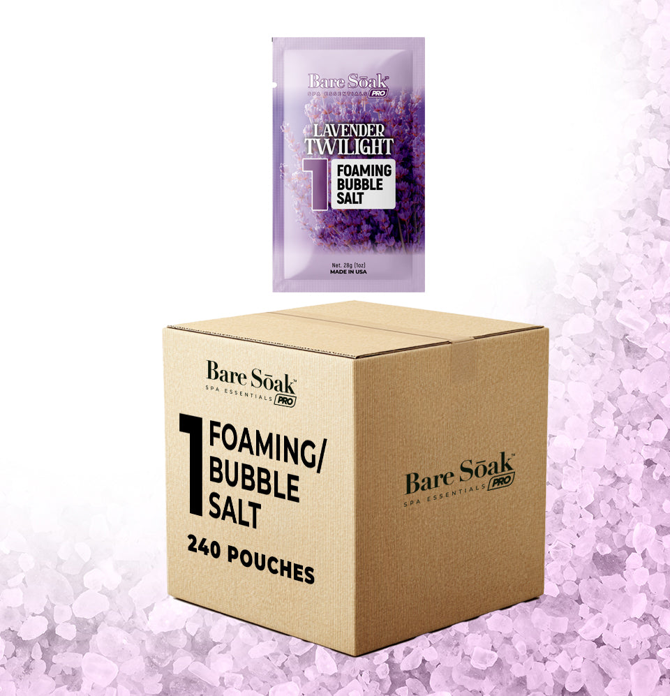 Lavender Twilight Bundle Case 240pc • Foaming Bubble Salt
