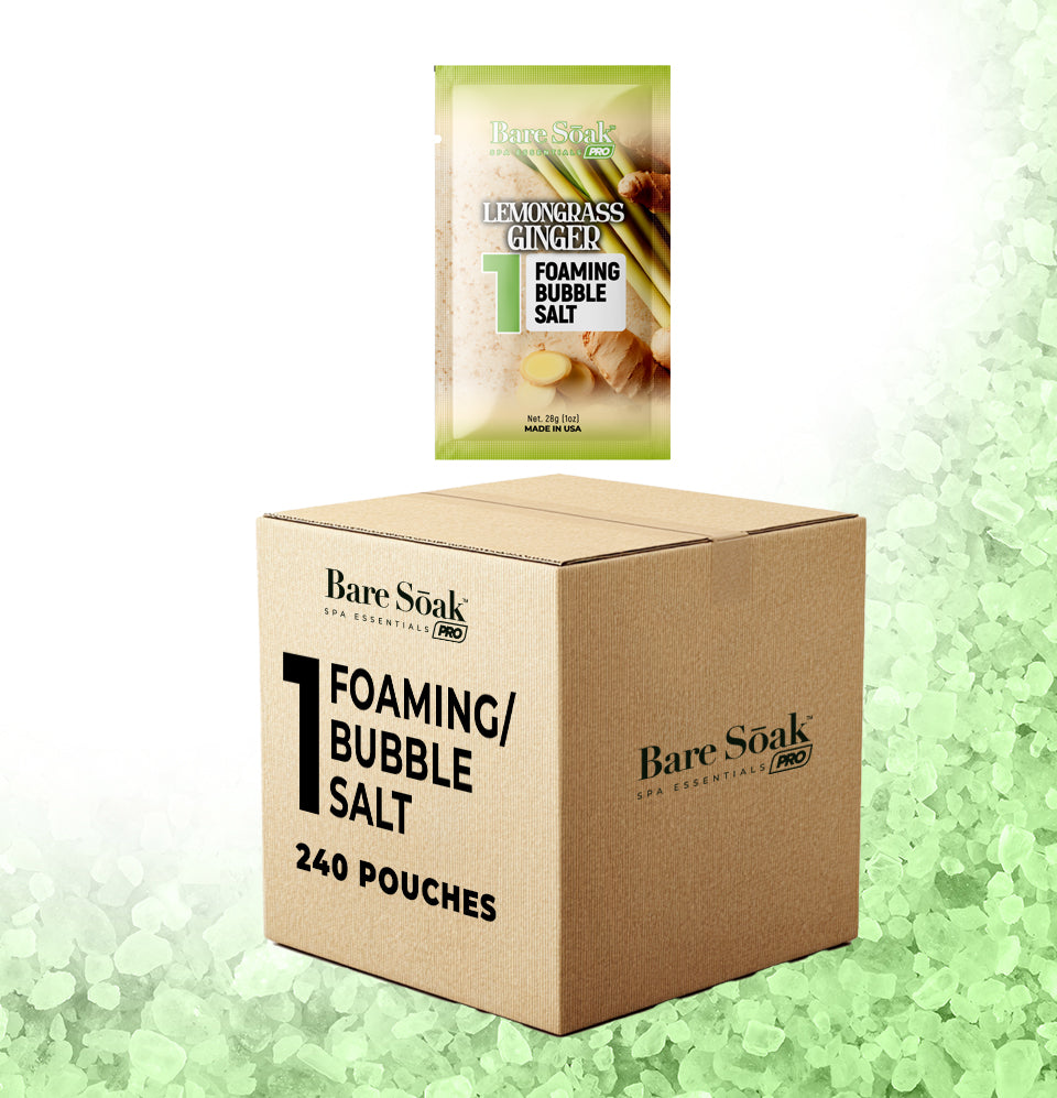 Lemongrass Ginger Bundle Case 240pc • Foaming Bubble Salt