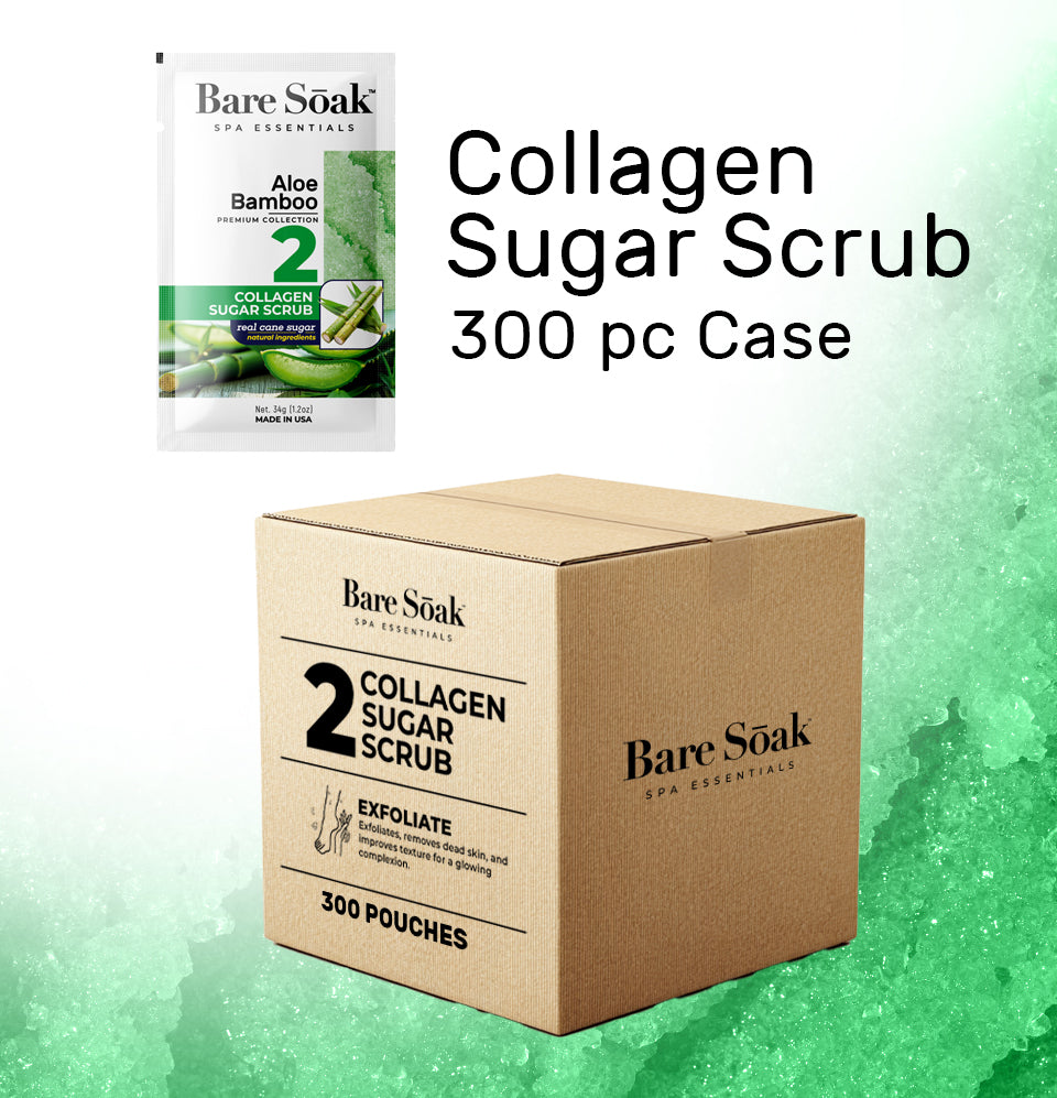 Bundle Case 300pc - Collagen Sugar Scrub - Aloe Bamboo