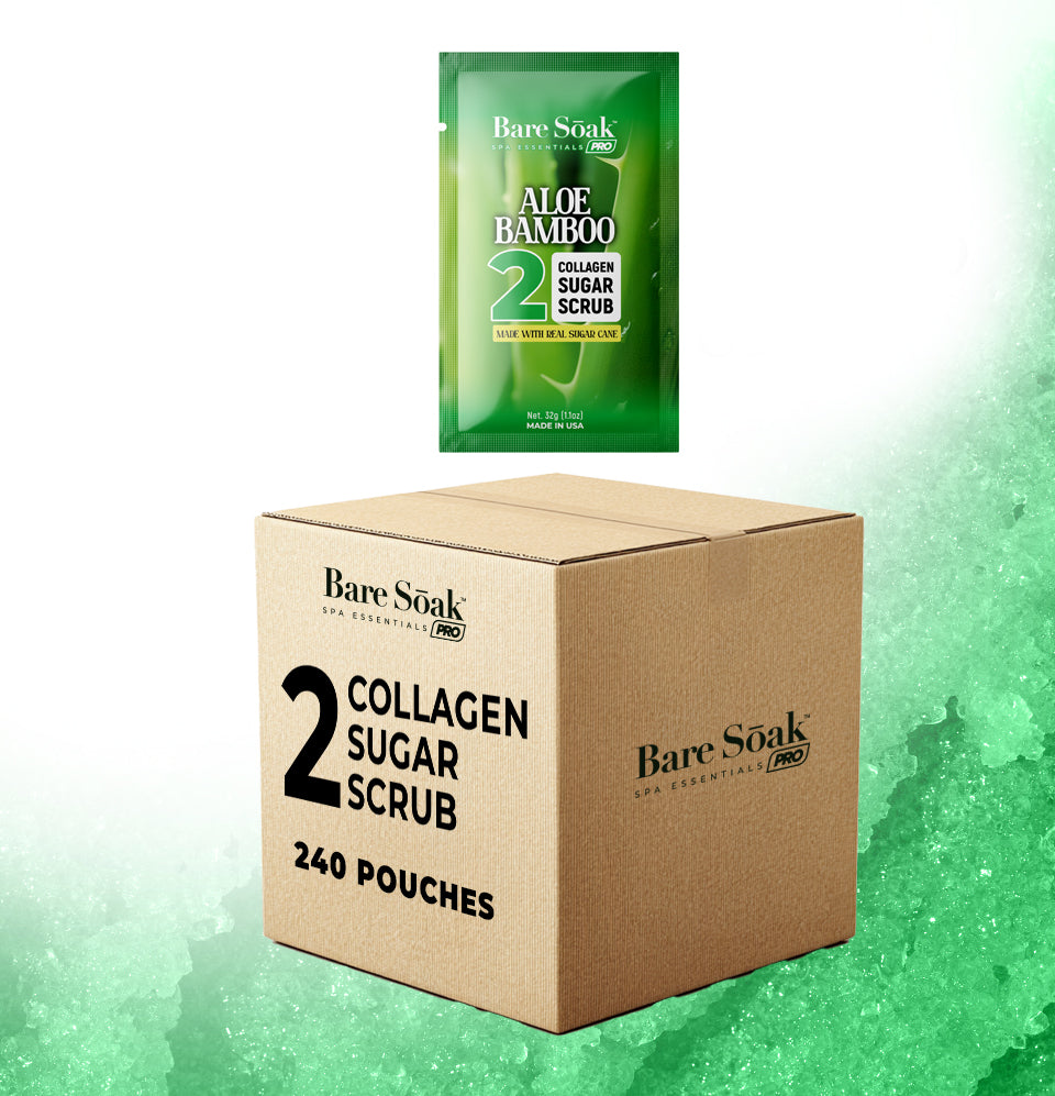 Aloe Bamboo Bundle Case 240pc • Collagen Sugar Scrub