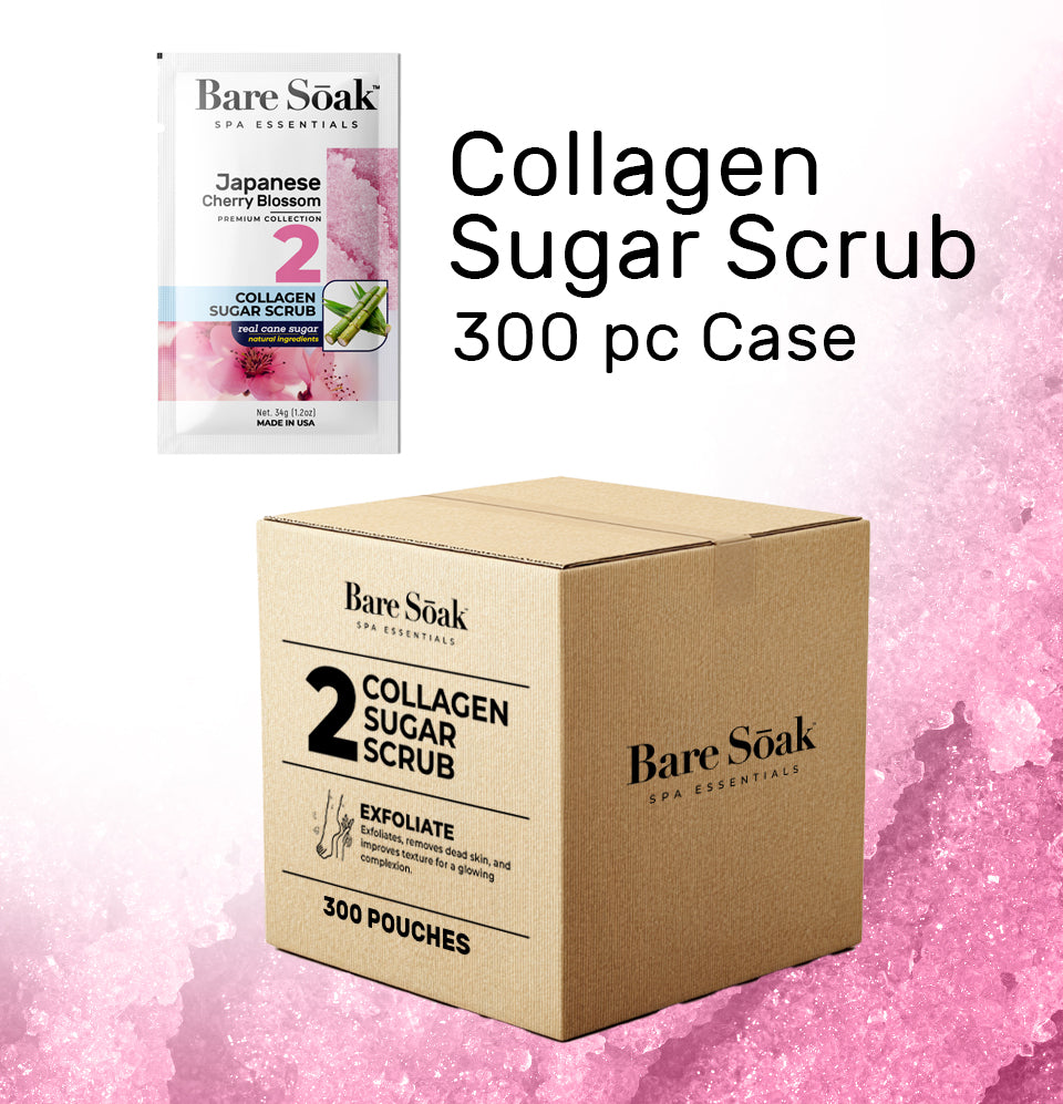 Bundle Case 300pc - Collagen Sugar Scrub - Japanese Cherry Blossom