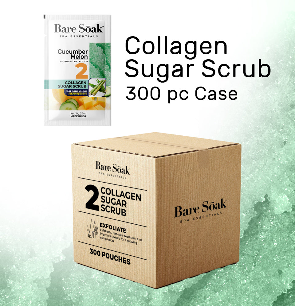 Bundle Case 300pc - Collagen Sugar Scrub - Cucumber Melon