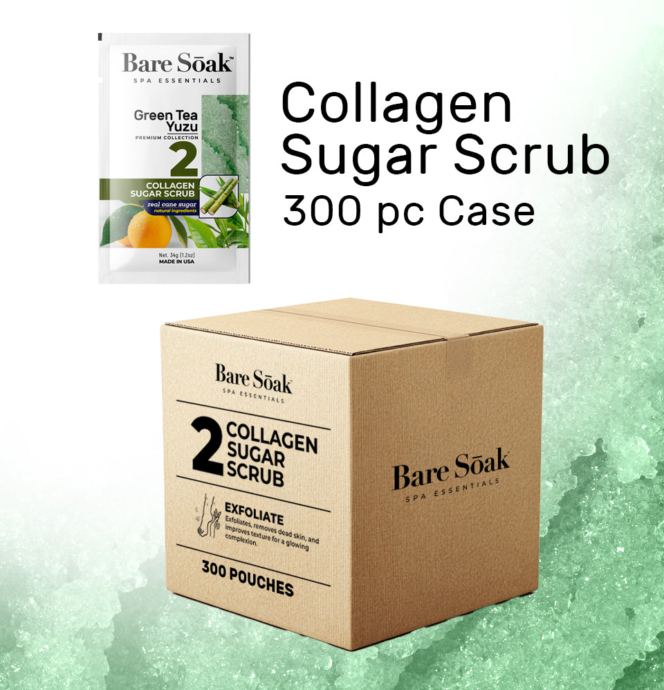 Bundle Case 300pc - Collagen Sugar Scrub -Green Tea Yuzu