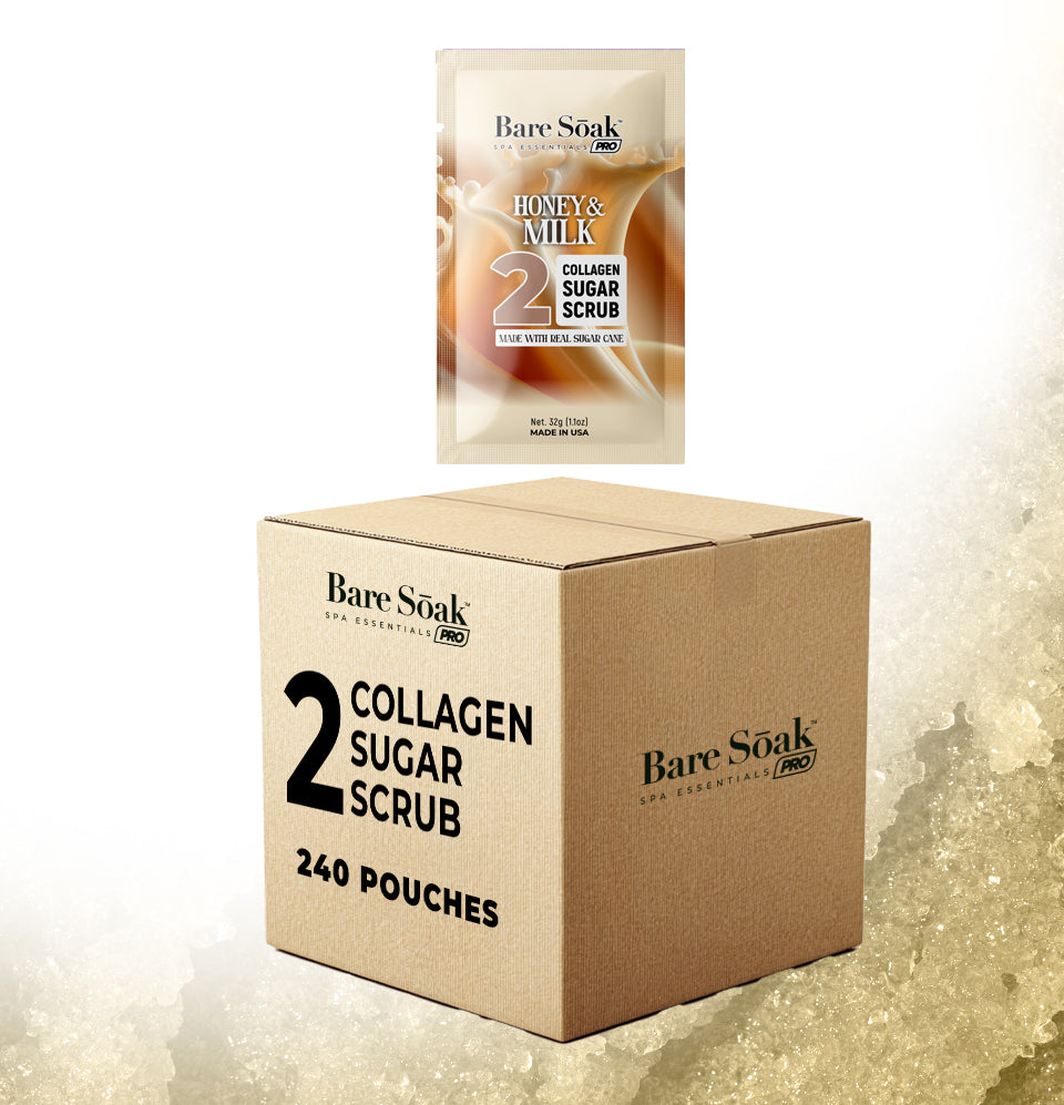 Honey & Milk Bundle Case 240pc - Collagen Sugar Scrub