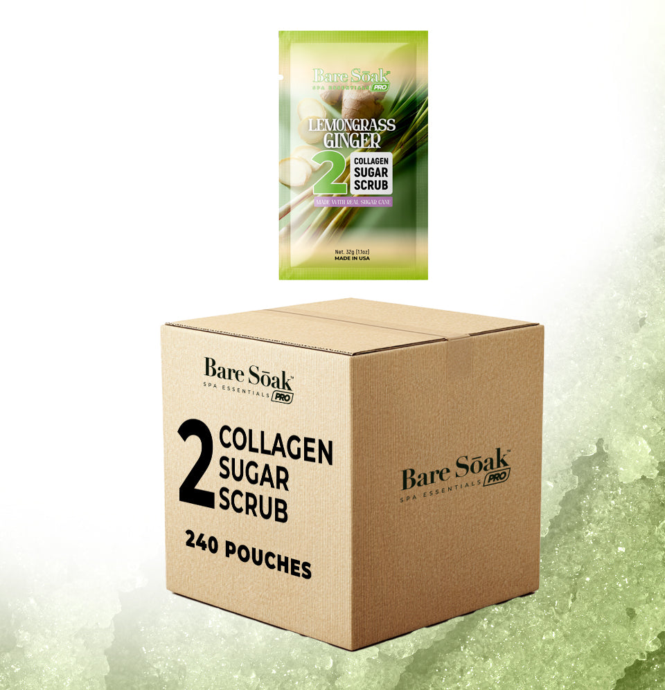 Lemongrass Ginger Bundle Case 240pc • Collagen Sugar Scrub