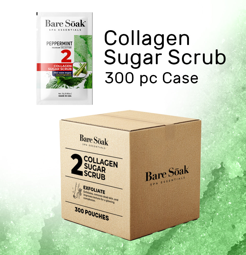 Bundle Case 300pc - Collagen Sugar Scrub - Peppermint