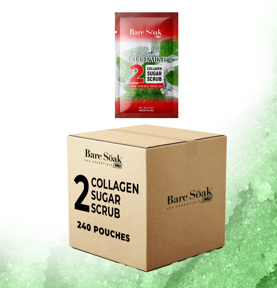 Peppermint Bundle Case 240pc • Collagen Sugar Scrub
