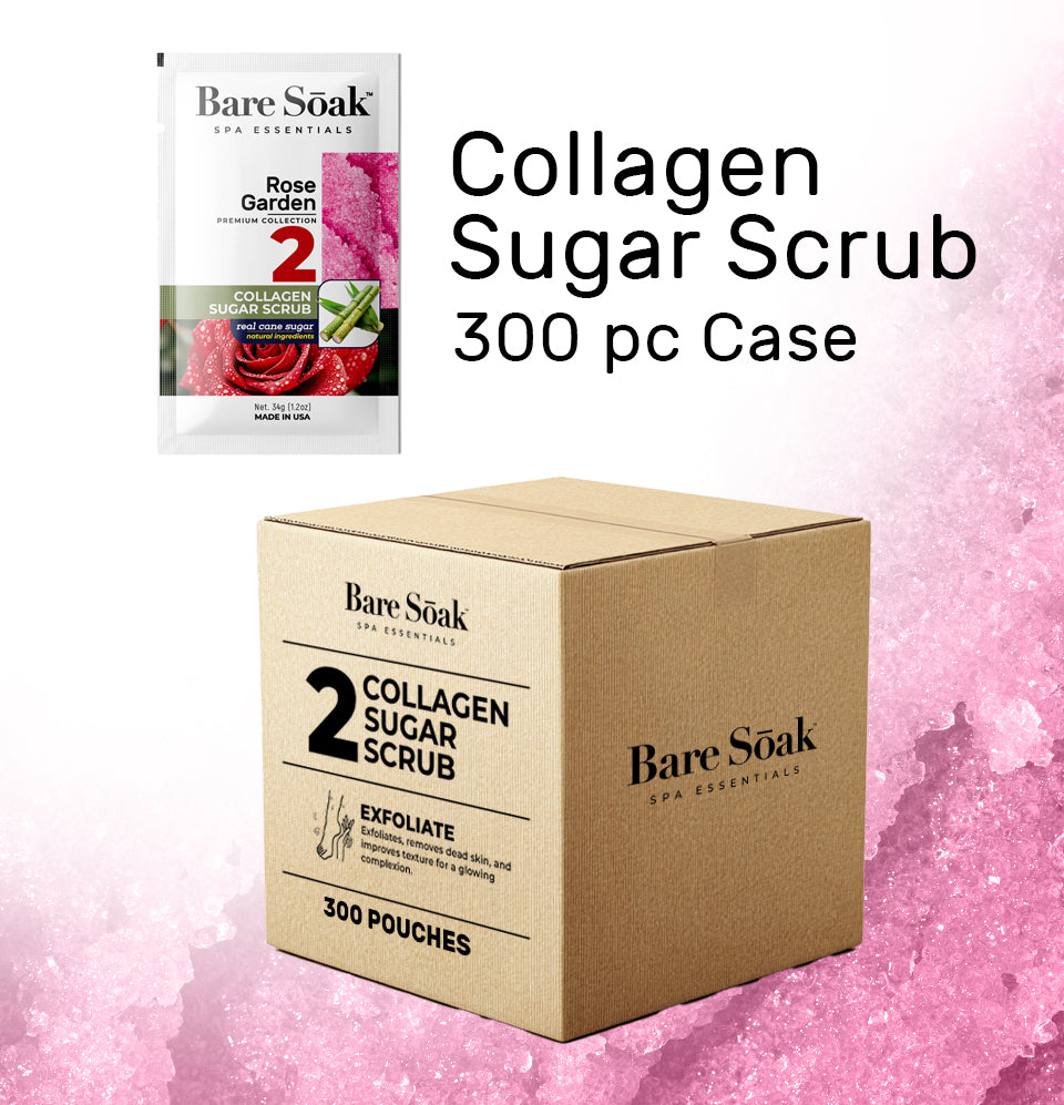 Bundle Case 300pc - Collagen Sugar Scrub - Rose Garden
