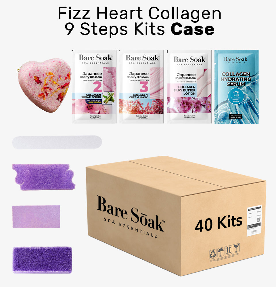 Fizz Heart Collagen 9 Steps Case - Japanese Cherry Blossom (40 Kits Case)