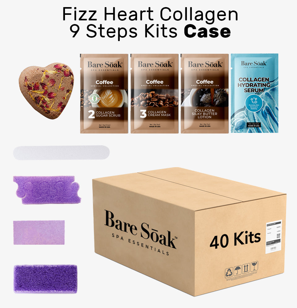 Fizz Heart Collagen 9 Steps Case - Coffee (40 Kits Case)
