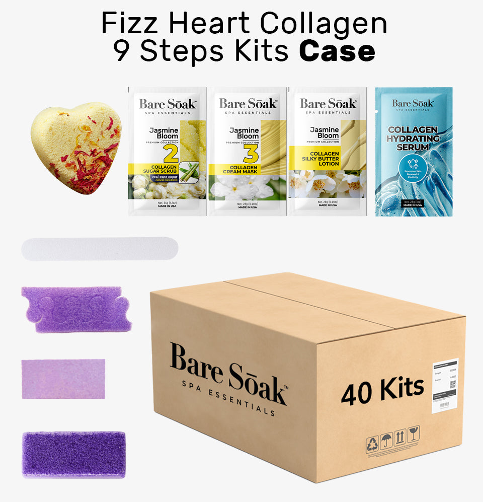 Fizz Heart Collagen 9 Steps Case - Jasmine Bloom (40 Kits Case)