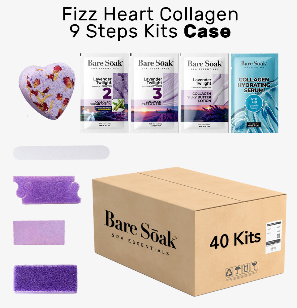 Fizz Heart Collagen 9 Steps Case - Lavender Twilight (40 Kits Case)