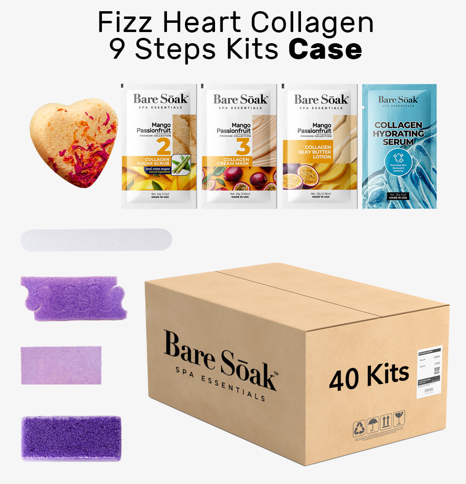 Fizz Heart Collagen 9 Steps Case - Mango Passionfruit (40 Kits Case)