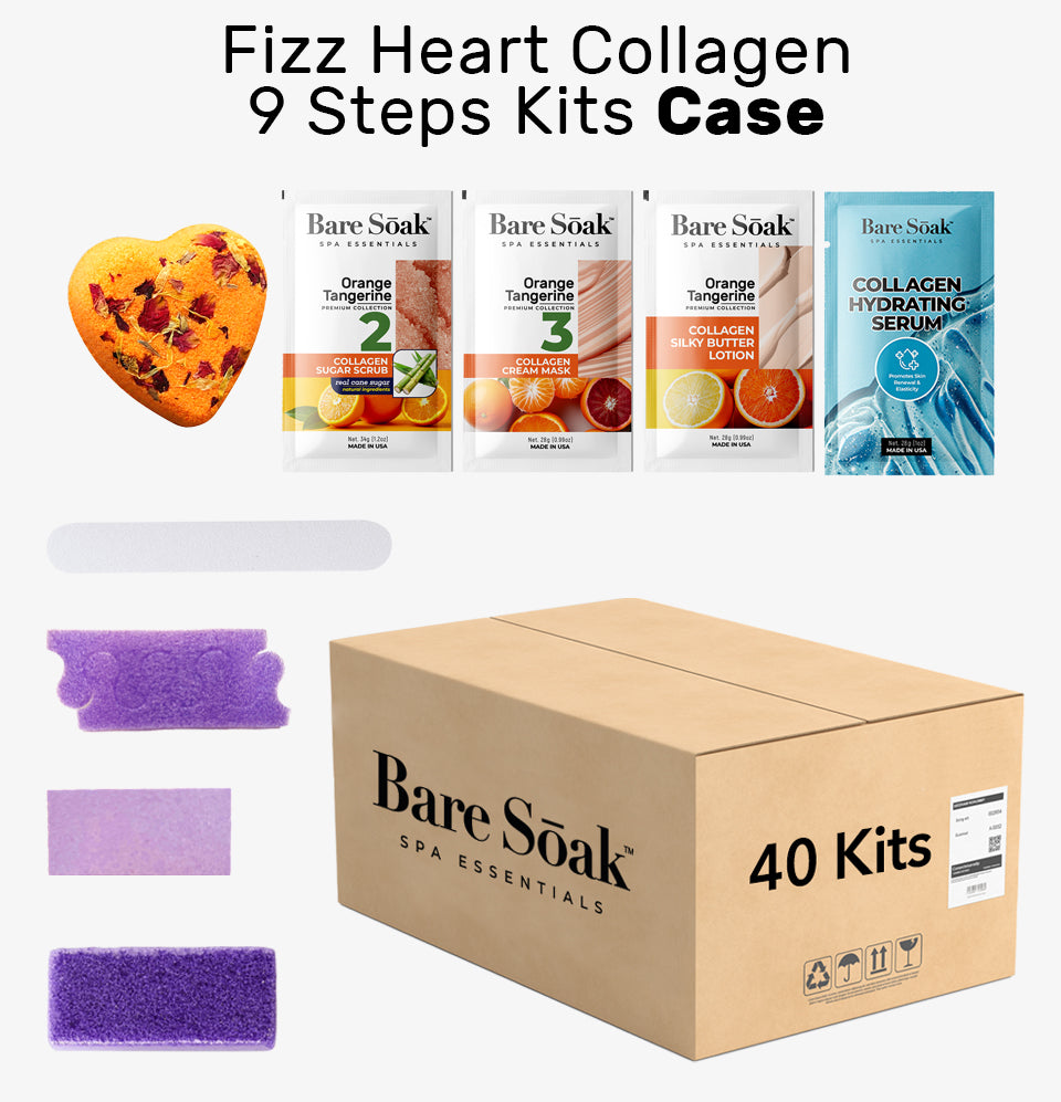 Fizz Heart Collagen 9 Steps Case - Orange Tangerine (40 Kits Case)