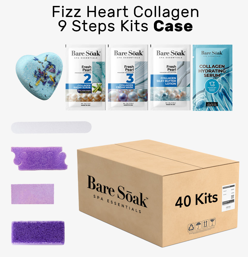 Fizz Heart Collagen 9 Steps Case - Fresh Pearl (40 Kits Case)
