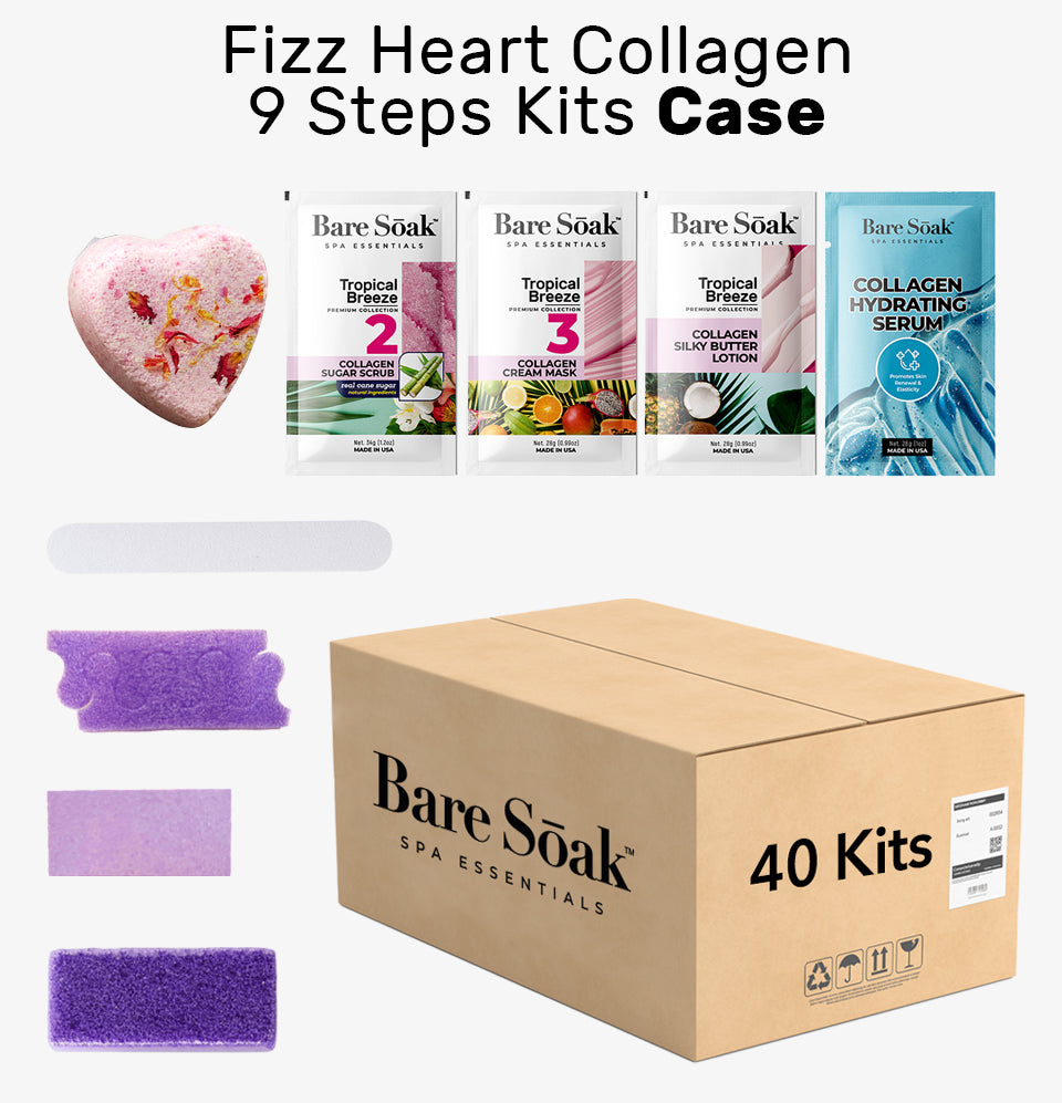 Fizz Heart Collagen 9 Steps Case - Tropical Breeze (40 Kits Case)