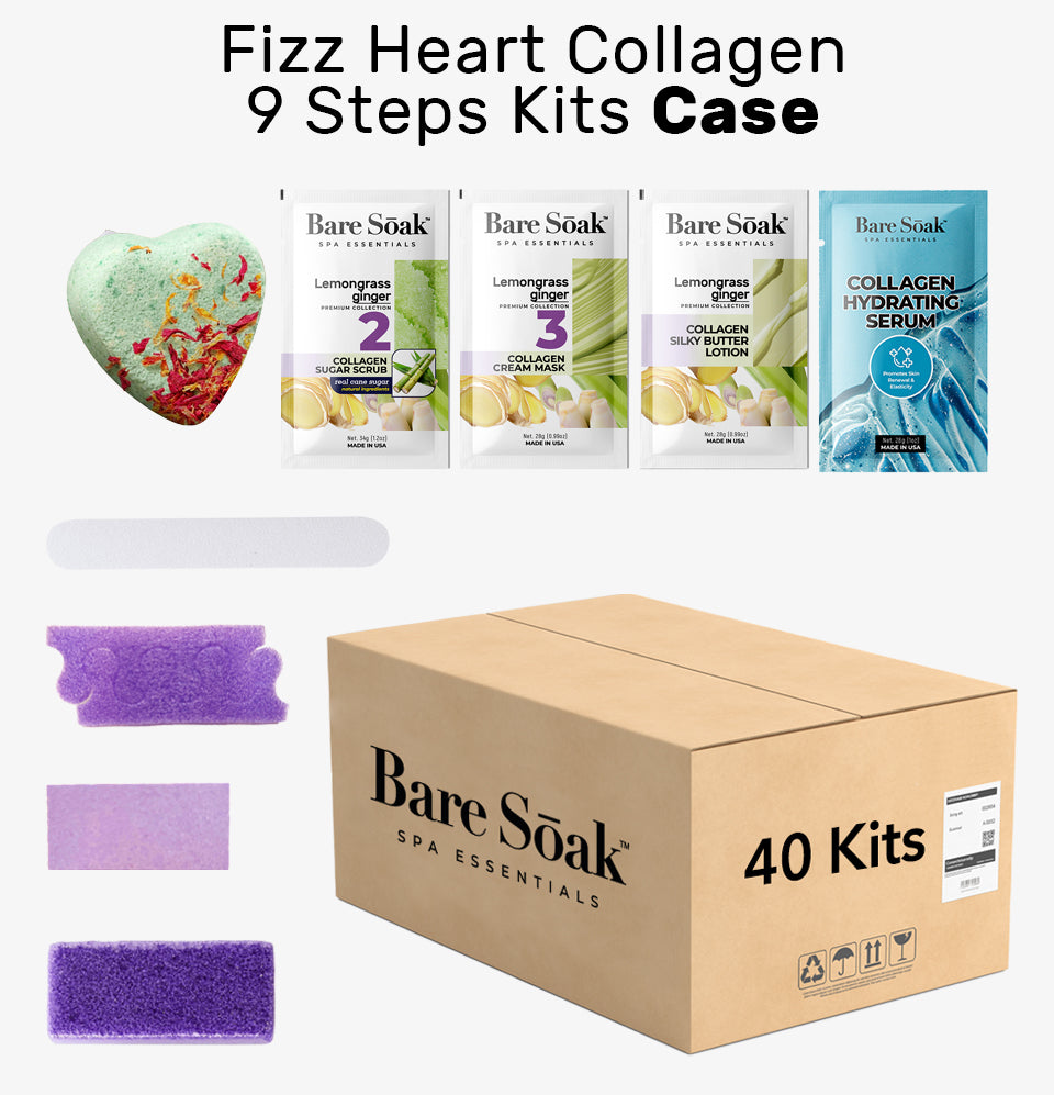 Fizz Heart Collagen 9 Steps Case - Lemongrass (40 Kits Case)