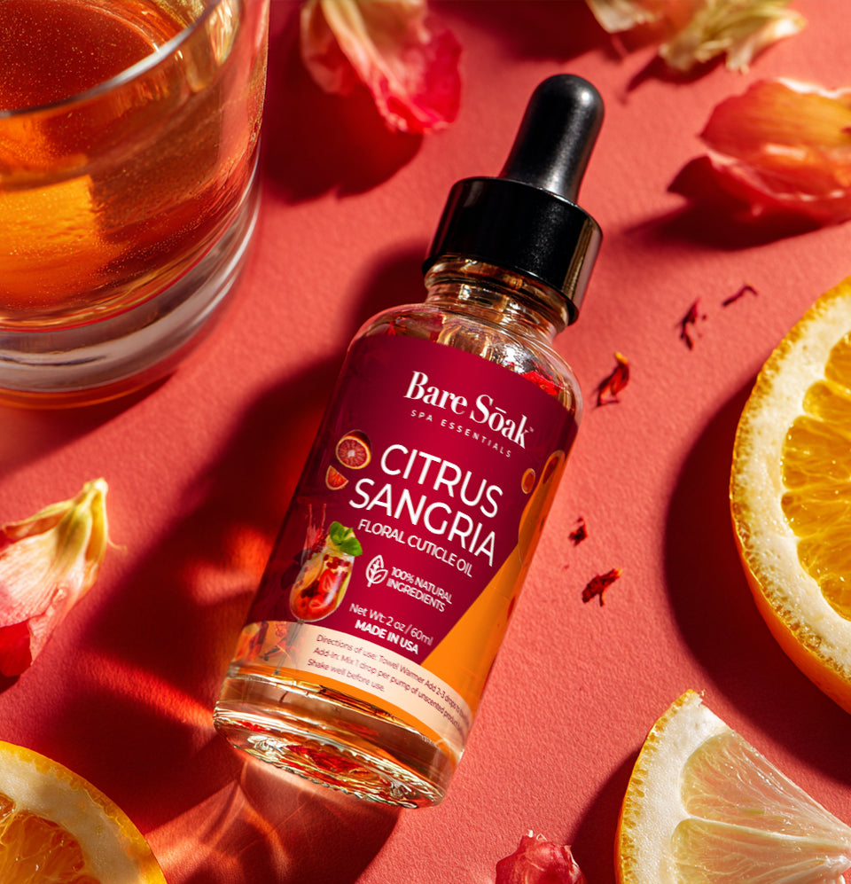 Floral Cuticle Oil 2oz - Citrus Sangria