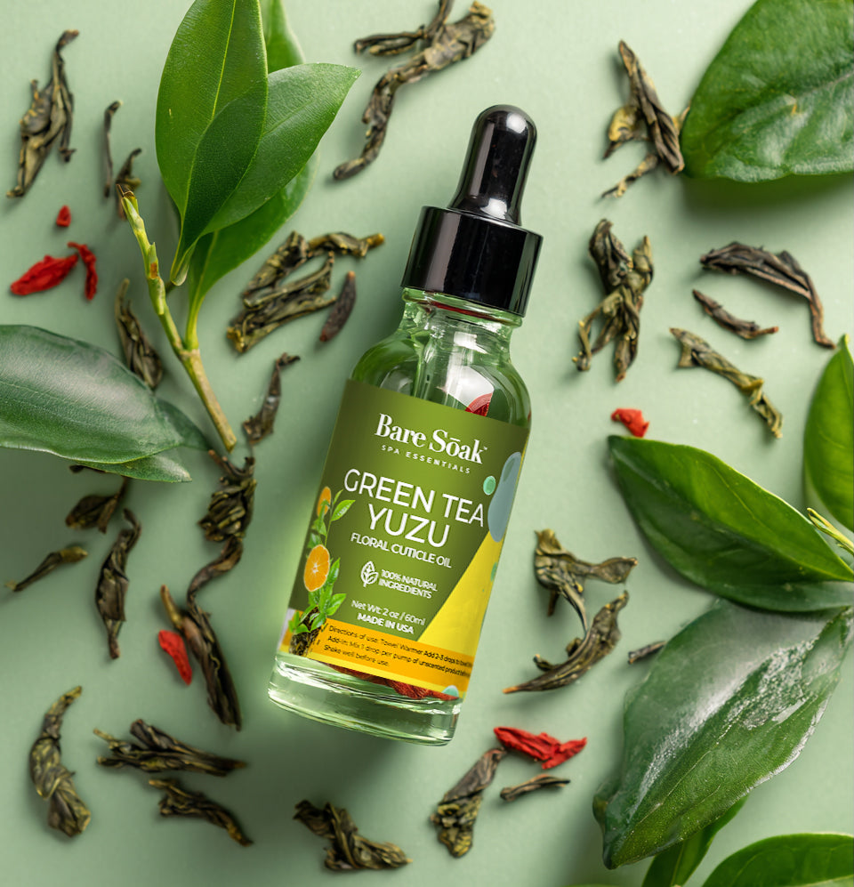 Floral Cuticle Oil 2oz - Green Tea Yuzu