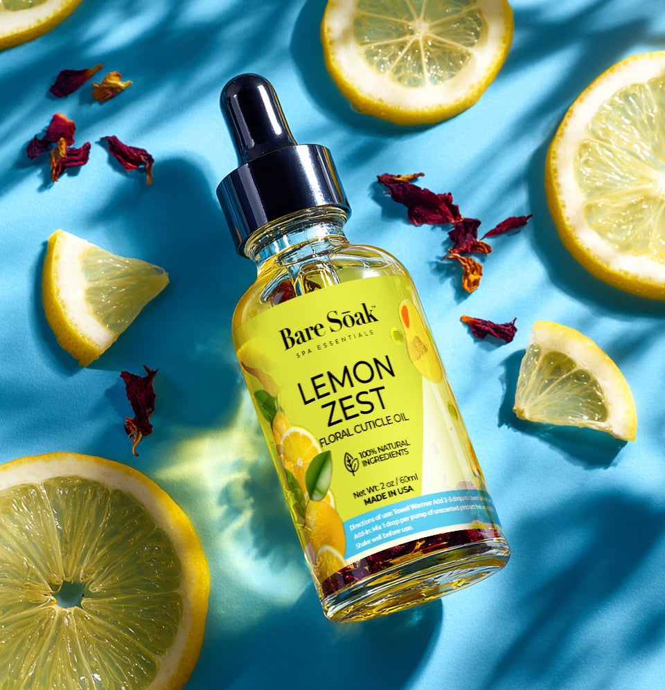 Floral Cuticle Oil 2oz - Lemon Zest