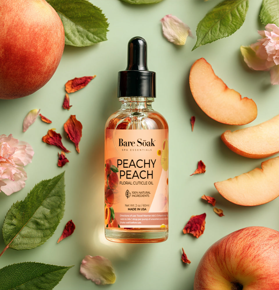 Floral Cuticle Oil 2oz - Peachy Peach