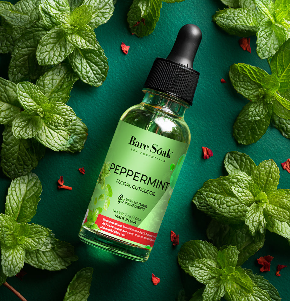 Floral Cuticle Oil 2oz - Peppermint