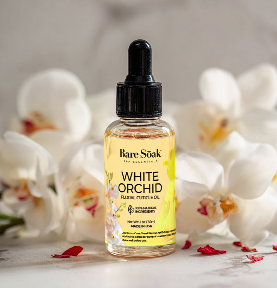 Floral Cuticle Oil 2oz - White Orchid