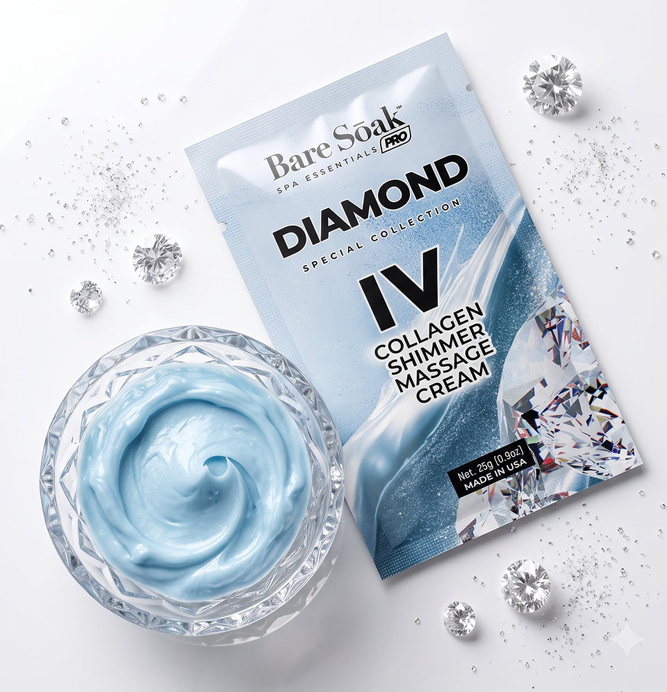 Diamond Shimmer - Collagen CBD Infused Pedi Bomb • 4 Steps Kit