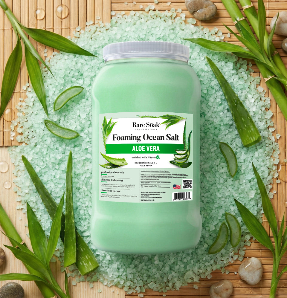 Gallon Foaming Ocean Salt - Aloe Bamboo