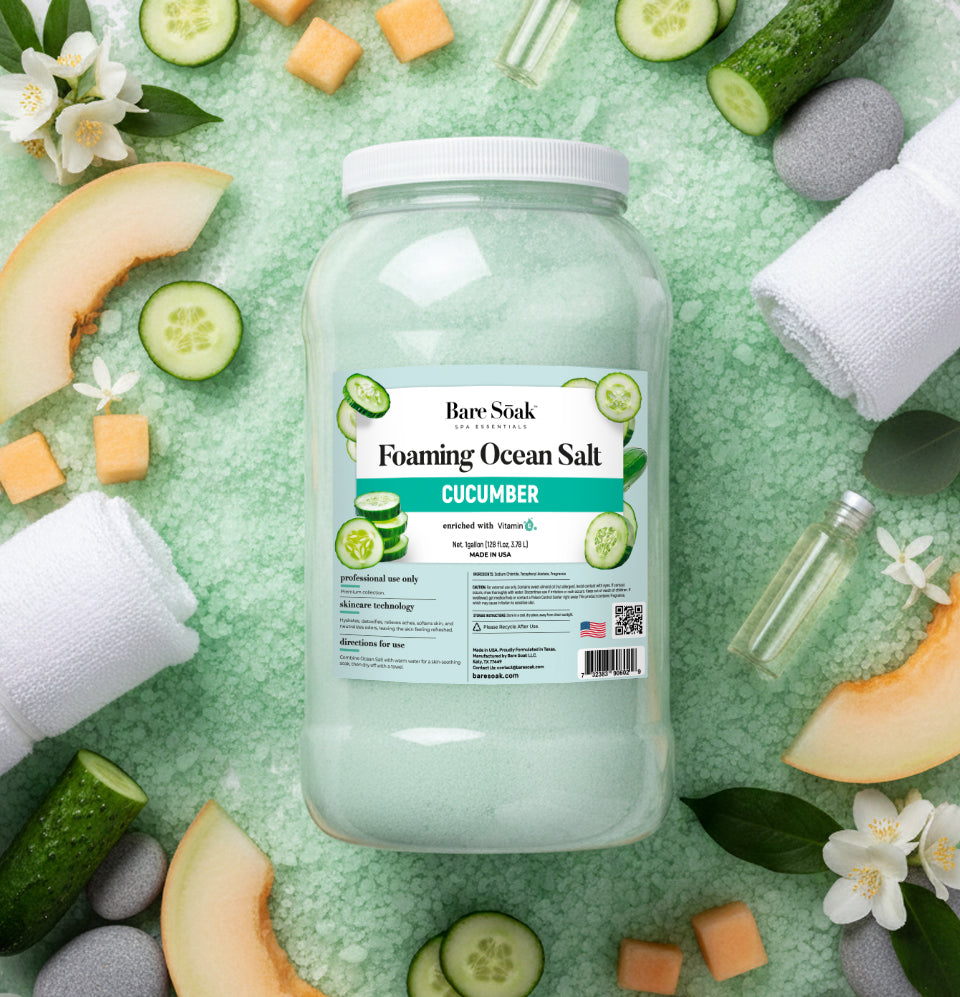 Gallon Foaming Ocean Salt - Cucumber Melon
