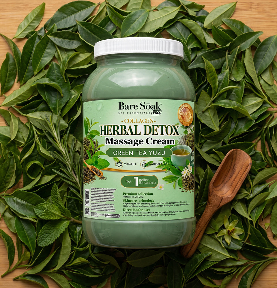 Green Tea Herbal Detox • Collagen Massage Cream