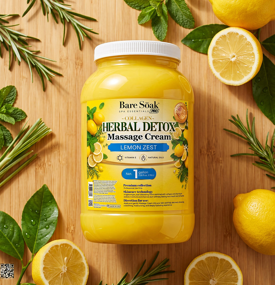 Lemon Zest Herbal Detox • Collagen Massage Cream